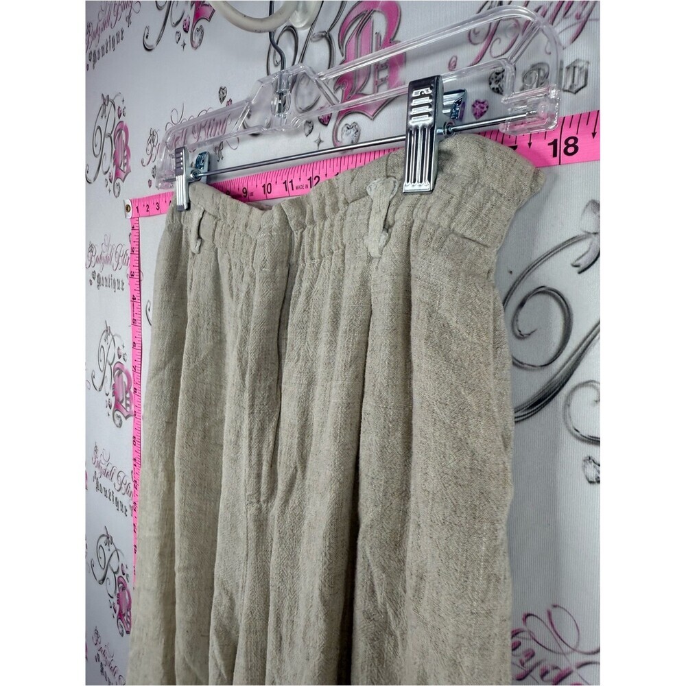 Pants wide leg lightweight Women's Wide-Leg bottoms Pants in Light Beige - Picture 6 of 10